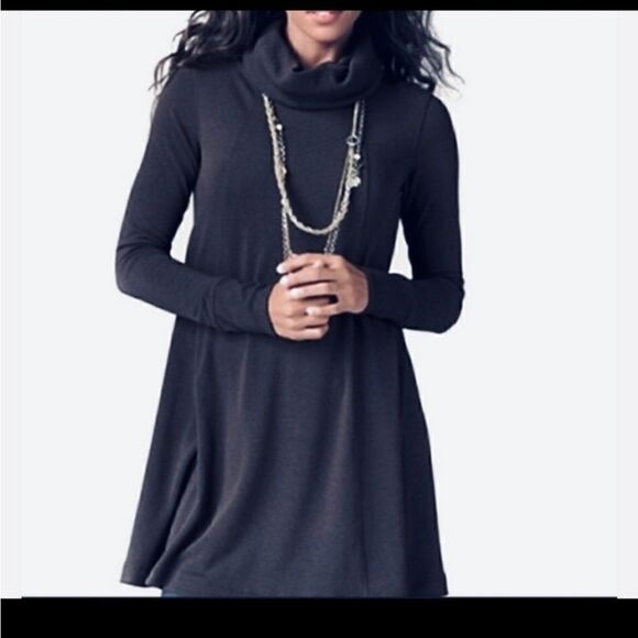 CAbi #239 Turtleneck Tunic Dress Black size medium - Picture 1 of 5